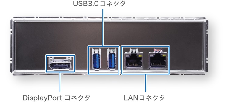 TLM510：バックパネル／IOポート